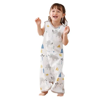 0-6 Anos As Crianças 100% Cotton De Dormir Infantil Bebê Saco De Dormir Sem Mangas Pijamas De Crianças Sleepsack Bebê De Anti Kick Colcha De Verão