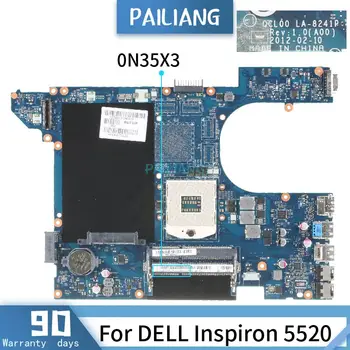 0N35X3 Para DELL Inspiron 5520 LA-8241P CN-0N35X3 SLJ8C placa principal do computador Portátil placa-mãe testada OK