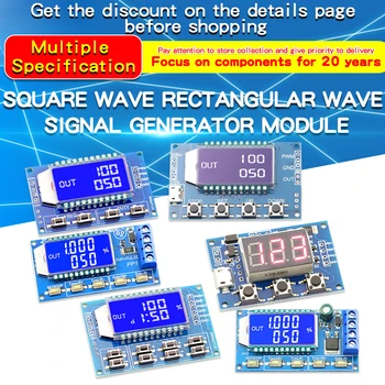 1/2/3 de Canais com indicação Digital PWM Frequência de Pulso de Onda Quadrada, Retangular onda Gerador de Sinal do Módulo PWM da Placa do Módulo de