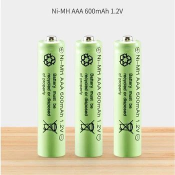 1.2 v NI-MH AAA 600mAh Bateria nimh Recarregável Para Controle remoto Elétricos de Brinquedo do carro de RC ues
