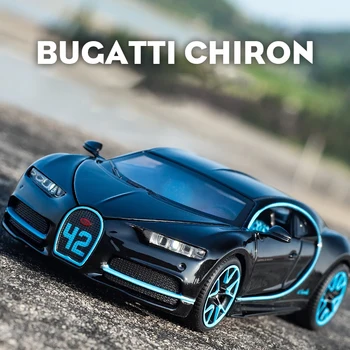 1:32 Carro De Brinquedo Bugatti Chiron Metal Brinquedo Liga De Carro Diecasts & Veículos De Brinquedo Modelo De Carro Modelo Em Miniatura De Carro De Brinquedos Para Crianças