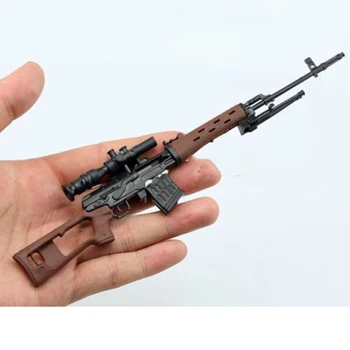 1/6 Mini Quebra-cabeça SVD, Brinquedo da Arma 1:6 SVD Sniper Rifle Arma de Plástico Modelo de 12 Polegadas Soldados Figuras de Ação Bonecas