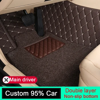 1 Assento de Carro Personalizado de Tapetes Para Audi A1 A3 A4 A6 A7 A8 Q2 Q3 Q5 B8 RS4 RS5 RS6 TT Impermeável Tapete tapete de Acessórios de decoração