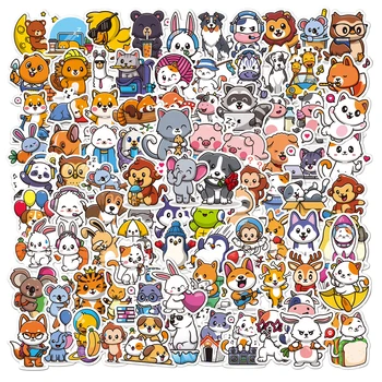 10/30/50/100PCS Mistura de Anime Bonito dos desenhos animados de Animais Graffiti Adesivos Estética Scrapbook Laptop de Bagagem Telefone Adesivo Decalque Criança Brinquedos
