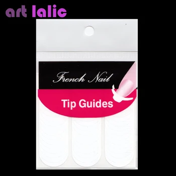 10 Folhas / Monte francês Unha do Dedo Manicure Dica Guias de PVC Adesivos de Pacotes de Decoração DIY Nail Art de Ferramentas