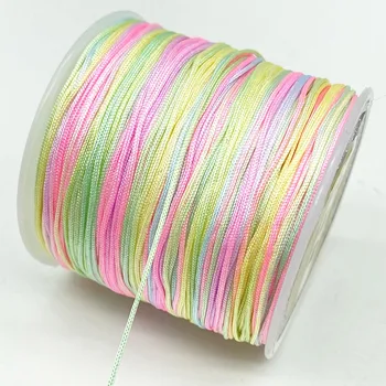 100yards 0,8 mm fio de Nylon Thread Chinês Nó Macramé Bracelete do Cabo do corda Trançada de DIY Borlas Beading Cadeia Thread #RoLi