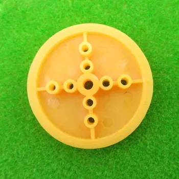 10PCS 36mm de Plástico Polias, Engrenagens de Roda Excêntrica Acessórios para DIY Robôs de Carros de Brinquedo de RC Carro Avião