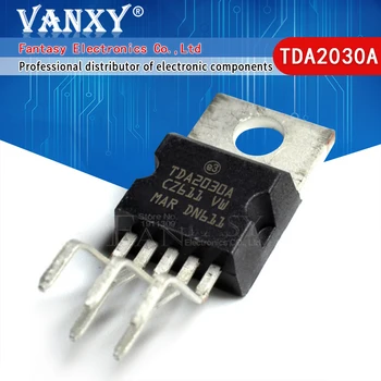 10pcs TDA2030 TO220-5 TDA2030A A-220 linear amplificador de áudio de curto-circuito e proteção térmica IC