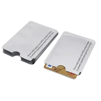 10PCSPCS RFID de 13,56 mhz IC Protecção do cartão NFC Blindado Cartão de Manga Prevenir o acesso não autorizado de digitalização
