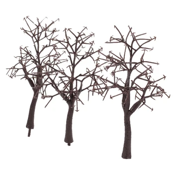 10x de Árvores Modelo Misto, Diorama Modelos, Modelo Ferroviário Paisagem,