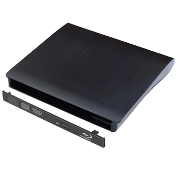 12.7 mm USB 3.0 Externo Blu-Ray/DVD / CD-ROM Para o Portátil da área de Trabalho do PC Óptica Unidade de Disco SATA de DVD Externo Gabinete