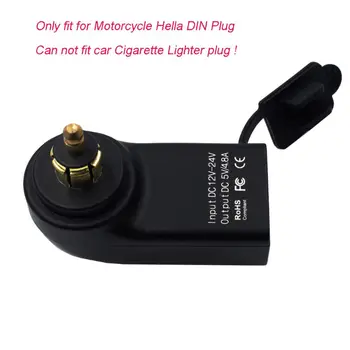 12V Dupla Carregador USB Adaptador de Energia para Telefones Móveis/Leitor de Música/GPS para Moto Soquete de Energia e Fácil Instalação