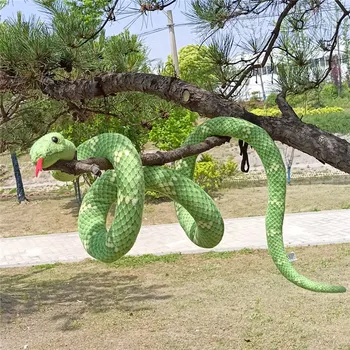 190/280 cm de Simulação de Cobras de Pelúcia do Animal de Pelúcia Cobra de Pelúcia Longo Anaconda Complicado Jogo de Halloween de Crianças Meninos Presente Decoração