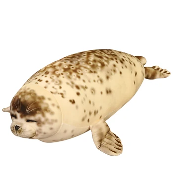 1pc 35CM Chegada Nova Linda Brinquedos Kawaii Sea World Animal Selo Almofadas Mar Leão de Pelúcia Recheado Travesseiro para Dormir Boneca de Brinquedo