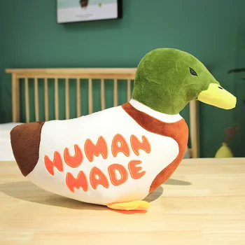 1pc 35CM de Simulação Vivas Pato de Pelúcia Brinquedo de Pelúcia Almofadas Humano Feito Realistas Verde de Animais Selvagens de Presente para as Crianças Engraçado Decoração do Quarto