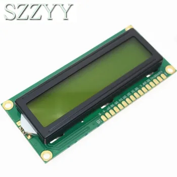1PCS LCD1602 1602 módulo verde tela de 16x2 Caracteres do Visor LCD Módulo.1602 5V tela verde e branco código para arduino