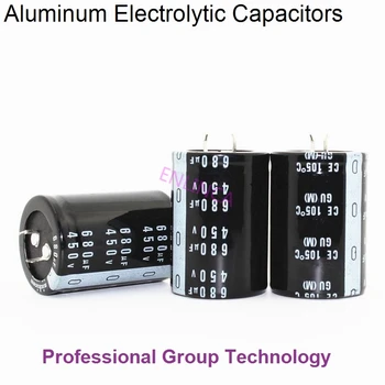 1pcs/monte 450v 680UF capacitor eletrolítico de alumínio tamanho 35X45MM 35X50MM 680UF 450V 20%