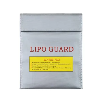 1Pcs RC Li-Po Bateria à prova de Fogo, Segurança Guarda de Segurança de Proteção de Saco Cor de Prata de Carregamento Saco