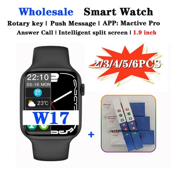 2/3/4/5/6PCS W17 Smart Watch 1.9 polegadas Mulheres Homens Smart Watch