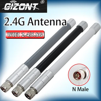 2.4 G/ 5.8 g router de banda dupla AP estação base OMNI antena de alto ganho N macho 5G wi-FI impermeável exterior de Fibra de Vidro antena