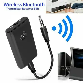 2 em 1 sem Fio Bluetooth 5.0 Transmissor Receptor EDR adaptador para TV de PC de alto-Falante de Carro de 3,5 mm AUX Aparelhagem hi-fi de Música do Adaptador de Áudio