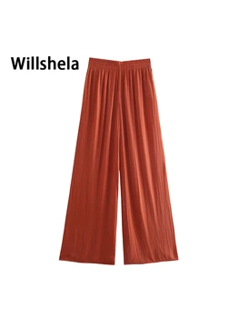 2021 Calças para Mulheres de perna Larga Moda Vintage Hight-cintura Casual, Aconchegante calças soltas mulheres y2k pantalon pour femme