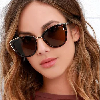 2021 Moda, Óculos estilo Olho de Gato Mulheres do Vintage Gradiente de Óculos Retro Olho de Gato de Óculos de Sol Feminino UV400 Óculos