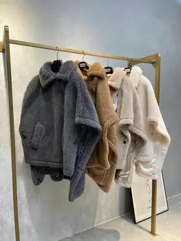 2022 casual manto para as mulheres alpaca quente outwear moda casaco de primavera de desgaste de inverno
