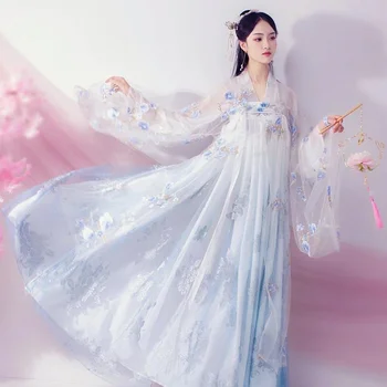 2022 Chinês Tradicional Vestido para as Mulheres Phoenix Festa Bordados Cosplay de Fadas Hanfu Cheongsam Dança Ano Trajes para a Menina
