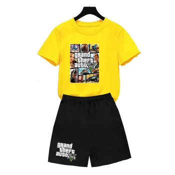 2022 Grand Theft Auto, Jogo de GTA 5 garoto Verão T-Shirts Legal GTA5 menina de Camiseta Colorida de Impressão de T-shirt T-Shirt Engraçada roupas