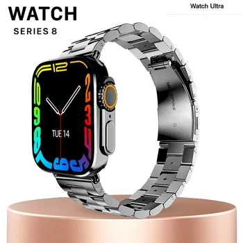 2022 Inteligente de Assistir a Série Ultra 8 NFC Smartwatch Homens Mulheres de Chamada Bluetooth Impermeável de Carregamento sem Fio Tela HD para a Apple Xiaomi