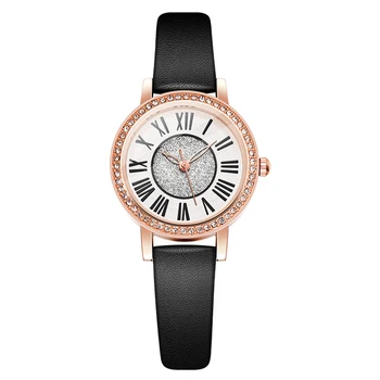 2022 Mulheres Novas Pequeno Relógio de Marcação Simples Retro Senhoras Relógio de Pulso Arte de Lazer, Estilo de Couro de Quartzo Relógios de pulso relógio feminino