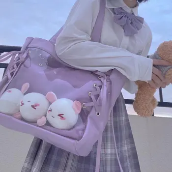 2022 Novo Kawaii Mulheres Bolsa de Ombro JK Escola Japonesa Bolsa Bonito Ita Saco de Aluno do Colégio de Lolita Saco de Cosplay Anime Saco de Ombro
