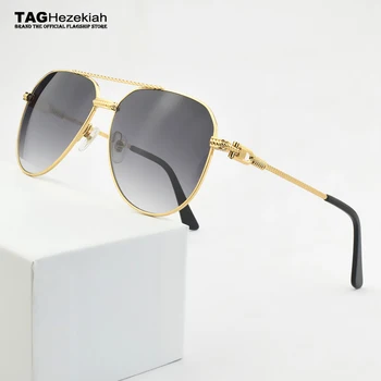 2023 nova marca de luxo óculos de sol das mulheres de óculos de sol mens vintage marca de designer de Moda de Ouro homens UV400 óculos de sol das mulheres CT0618