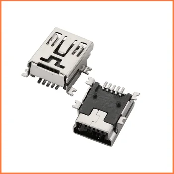 20Pcs Micro conector USB Conector USB 5Pin Porta de Conector 5P SMD Conector de Carregamento
