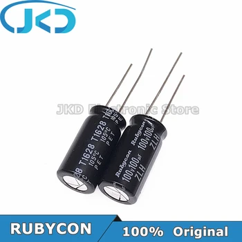 20pcs RUBYCON 100UF 100V 10*20mm 100UF100V 100V100UF 10x20mm Capacitor Eletrolítico de Alumínio 100% Original