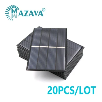 20pcs x 2 V 0,6 W Células Solares 300mA 2V Carregador do Telefone da Melhoria Home Painel Solar 50mm*80mm Silício Policristalino