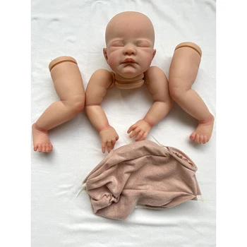 21inch Já Pintou Renascer Boneca Peças de agosto de Bonito Bebê Dormir 3D Pintura com Veias Visíveis Pano de Corpo Incluídos