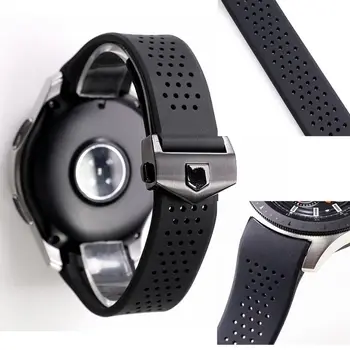 22mm pulseira de borracha de silicone para Samsung Galaxy 46mm s3 S4 impermeável esportes Respirável pulseira bracelete pulseira de banda