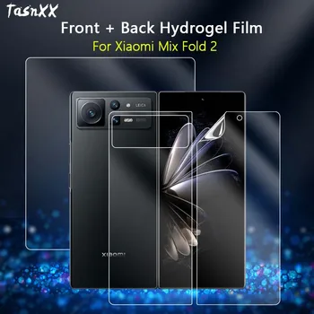 2em1 Frente / Trás Protetor de Tela Para o Xiaomi Mi Mistura Dobre 2 Fold2 Ultra Claro, Macio Magro Reparáveis de Hidrogel de Cinema -e Não de Vidro