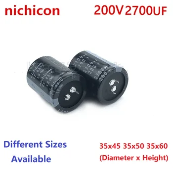 2Pcs/Lote do Japão Nichicon 2700uF 200V 200V2700uF 35X45 35X50 35X60 Snap-in Capacitor PSU