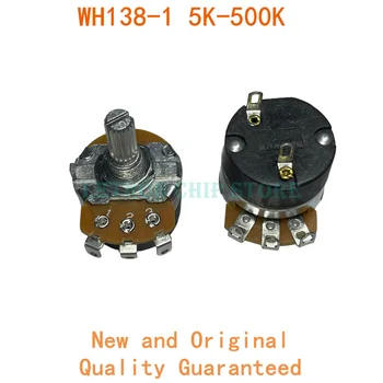 2PCS WH138-1 resistência ajustável de velocidade regulador de velocidade com o interruptor de potenciômetro B5K B10K B20K B50K B100K B200K B250K B500K B1M