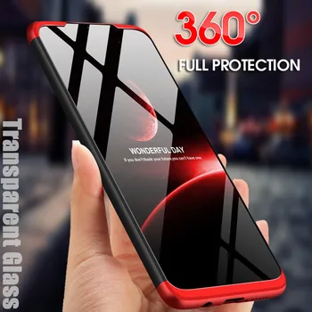 360 Completo de Protecção de Caso Para Xiaomi Redmi Nota 10 10 9 9 Pro Max 8 7 6 9A 9T 9C Mi POCO F3 M3 X3 NFC K40 Pro Tampa Com Vidro