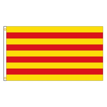 3Jflag 3X5Fts 90X150cm Espanha espanhol La Senyera a Bandeira da Catalunha