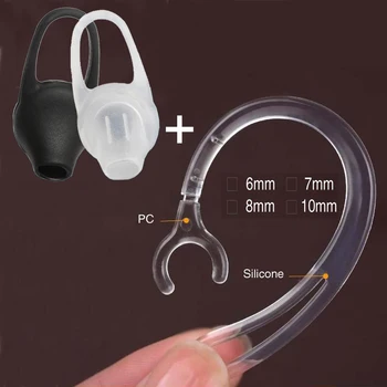 3pcs/set de Silicone Em-Ear Fone de ouvido Bluetooth caso, gancho de orelha e aborda Dicas de Fones de ouvido fones de Tampão almofadas de Ouvido para fones de ouvido almofada