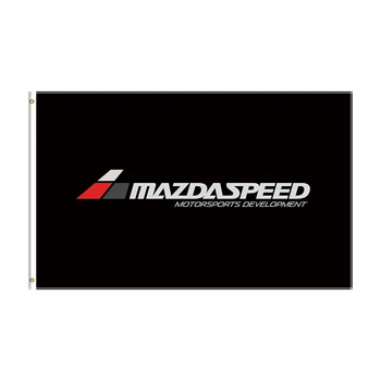 3x5 Pés Mazda Velocidade de Poliéster Impresso Carro de Corrida Banner Para Decoração
