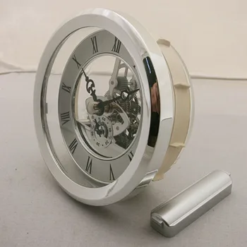 4 Peças 103mm de Discagem Numeral Romano Relógio de Quartzo do Relógio Inserir Com Guarnição de Prata
