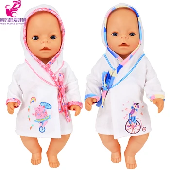 43 cm de roupas de boneca de pijama em conjunto, apropriado para 18 polegadas menina boneca roupas de bebê menina dom de brinquedo