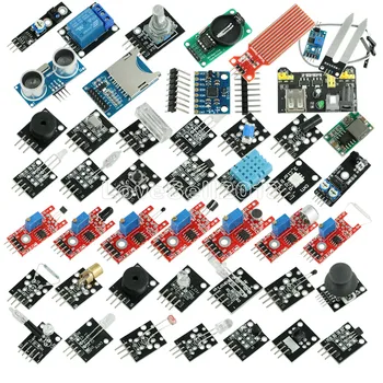45 em 1 Sensores de Módulos Starter Kit para Arduino UNO R3 Mega 2560 Nano melhor do que 37in1 do kit de sensor de 37 em 1 Kit de Sensor de diy kit