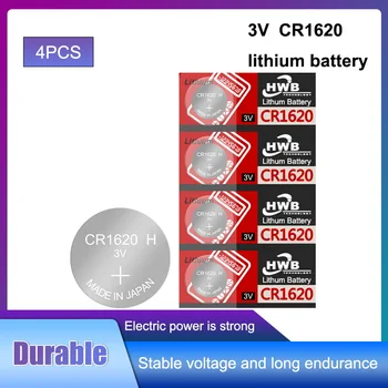 4pc cr1620 3v botão de célula tipo moeda de ECR1620 DL1620 5009LC KCR1620 BR1620 LM1620 de lítio baterias de lítio-íon Para Eaxell